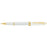 Cross Bailey Light Polished White Resin and Gold Tone Rollerball Pen CX1000859