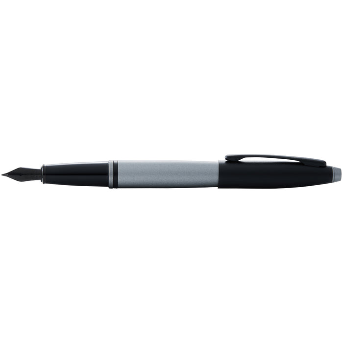 Cross Calais Matt Grey and Black Lacquer Fine Nib Fountain Pen CX1001459