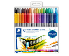 Staedtler Double-Ended Fibre-Tip Pens, Pack of 72