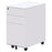 Cube Slim Mobile Cabinet Pedestal, White, 575mm(H) x 300mm(W) x 500mm(D) ATNMS3521-WH