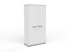 Cubit 1800mm Cupboard - White Silver / Silver KG_CBC18_W