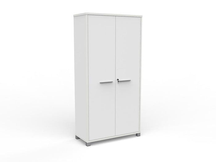 Cubit 1800mm Cupboard - White Silver / Silver KG_CBC18_W