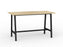 Cubit Bar Leaner Table 1600mm x 800mm - Black Frame (Choice of Worktop Colours) Atlantic Oak KG_NCBBARL168_B_AO