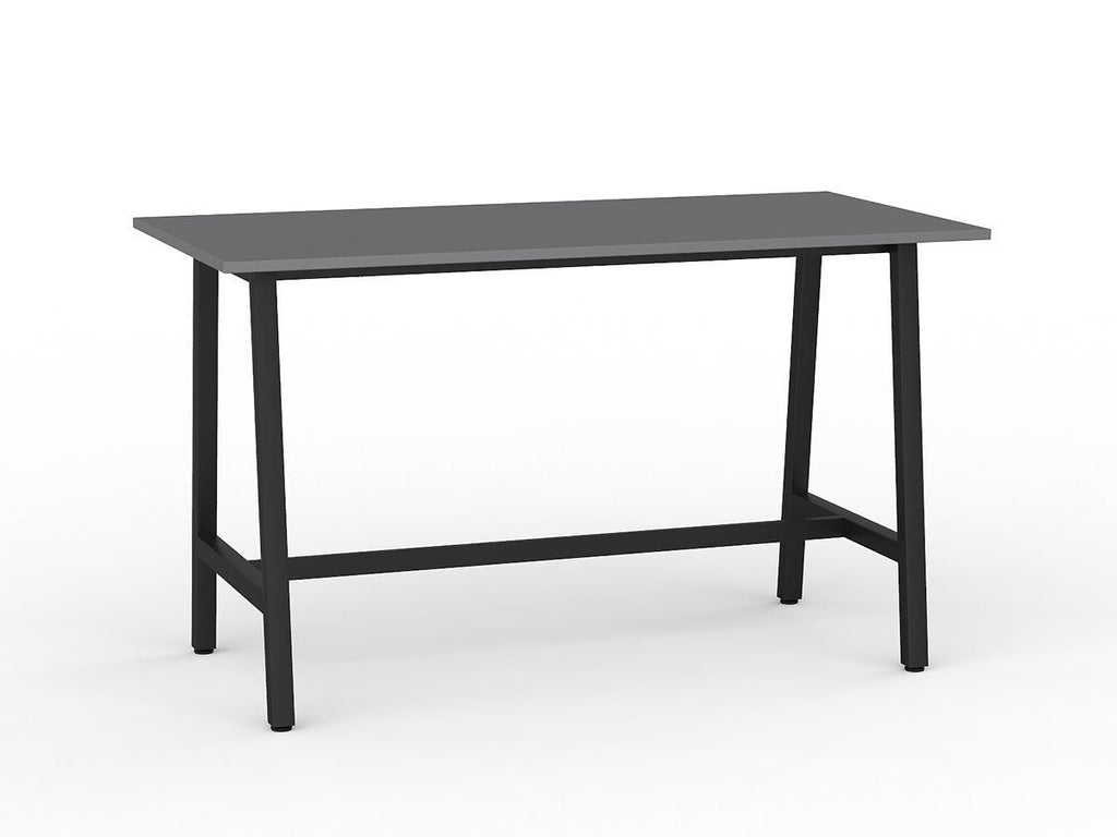 Knight's Cubit Bar Leaner Table 1800mm x 900mm - Black Frame (Choice o ...