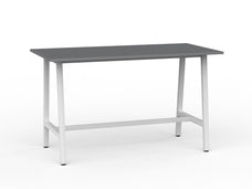 Cubit Bar Leaner Table 1800mm x 900mm - White Frame (Choice of Worktop Colours) Silver KG_NCBBARL189_W_S