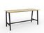 Cubit Bar Leaner Table 2200mm x 900mm - Black Frame (Choice of Worktop Colours) Atlantic Oak KG_NCBBARL229_B_AO