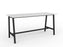 Cubit Bar Leaner Table 2200mm x 900mm - Black Frame (Choice of Worktop Colours) White KG_NCBBARL229_B_W