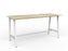 Cubit Bar Leaner Table 2200mm x 900mm - White Frame (Choice of Worktop Colours) Atlantic Oak KG_NCBBARL229_W_AO