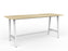 Cubit Bar Leaner Table 2400mm x 900mm - White Frame (Choice of Worktop Colours) Atlantic Oak KG_NCBBARL249_W_AO