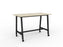 Cubit Bar Leaner Table with Castors, 1600mm x 800mm - Black Frame (Choice of Worktop Colours) Nordic Maple KG_NCBBARL168C_B_NM