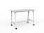 Cubit Bar Leaner Table with Castors, 1600mm x 800mm - White Frame (Choice of Worktop Colours) White KG_NCBBARL168C_W_W