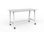 Cubit Bar Leaner Table with Castors, 1800mm x 900mm - White Frame (Choice of Worktop Colours) White KG_NCBBARL189C_W_W