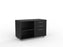 Cubit Caddy with Right or Left Hand Drawer Configuration, 2 Drawers plus File Storage, Black Black KG_CBSDLR_BL_BHN