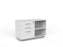 Cubit Caddy with Right or Left Hand Drawer Configuration, 2 Drawers plus File Storage, White