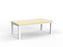 Cubit Coffee Table 1200mm x 600mm - White Frame (Choice of Worktop Colours) Nordic Maple KG_NCBCFT12_W_NM