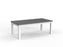 Cubit Coffee Table 1200mm x 600mm - White Frame (Choice of Worktop Colours) Silver KG_NCBCFT12_W_S