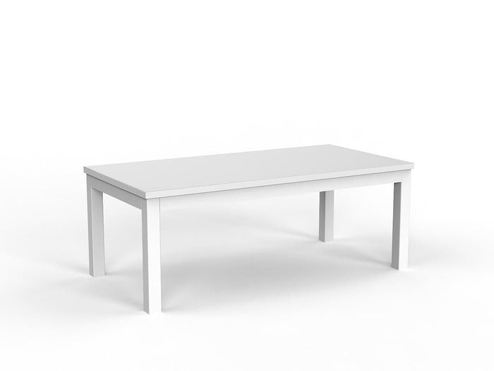 Cubit Coffee Table 1200mm x 600mm - White Frame (Choice of Worktop Colours) White KG_NCBCFT12_W_W