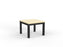 Cubit Coffee Table 600mm x 600mm - Black Frame (Choice of Worktop Colours) Nordic Maple KG_NCBCFT6_B_NM