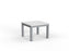 Cubit Coffee Table 600mm x 600mm - Silver Frame (Choice of Worktop Colours) White KG_NCBCFT6_W