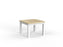 Cubit Coffee Table 600mm x 600mm - White Frame (Choice of Worktop Colours) Atlantic Oak KG_NCBCFT6_W_AO