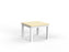 Cubit Coffee Table 600mm x 600mm - White Frame (Choice of Worktop Colours) Nordic Maple KG_NCBCFT6_W_NM