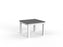 Cubit Coffee Table 600mm x 600mm - White Frame (Choice of Worktop Colours) Silver KG_NCBCFT6_W_S