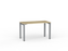 Cubit Desk 1200mm x 600mm (Choice of Frame & Worktop Colours) Silver / Atlantic Oak KG_NCBD12_AO