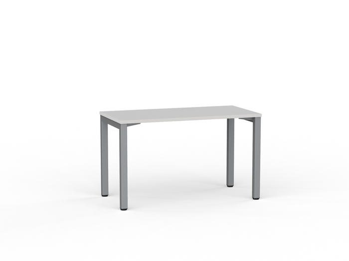 Cubit Desk 1200mm x 600mm (Choice of Frame & Worktop Colours) Silver / White KG_NCBD12_W