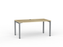 Cubit Desk 1500mm x 800mm (Choice of Frame & Worktop Colours) Silver / Atlantic Oak KG_NCBD15_AO