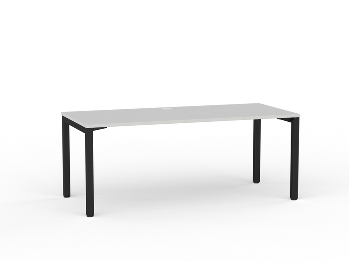 Cubit Desk 1800mm x 800mm (Choice of Frame & Worktop Colours) Black / White KG_NCBD18_B_W