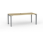 Cubit Desk 1800mm x 800mm (Choice of Frame & Worktop Colours) Silver / Atlantic Oak KG_NCBD18_AO