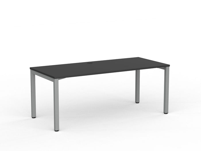 Cubit Desk 1800mm x 800mm (Choice of Frame & Worktop Colours) Silver / Black KG_NCBD18_BL