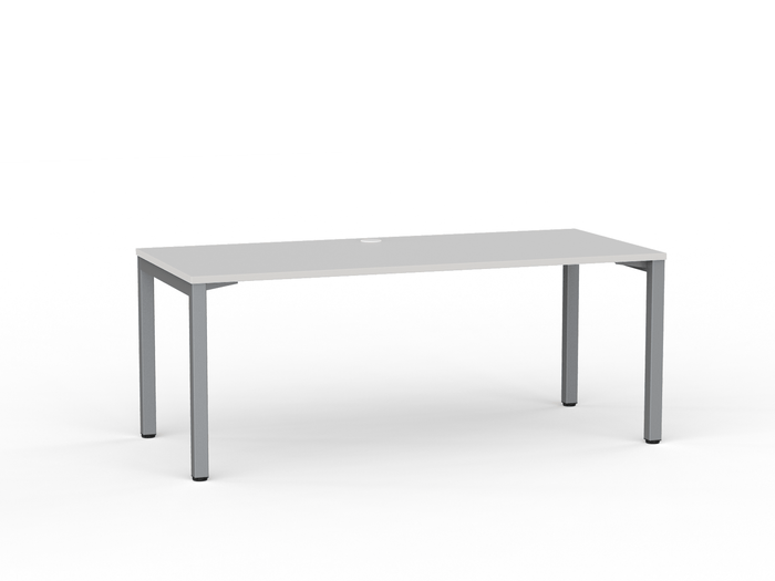 Cubit Desk 1800mm x 800mm (Choice of Frame & Worktop Colours) Silver / White KG_NCBD18_W