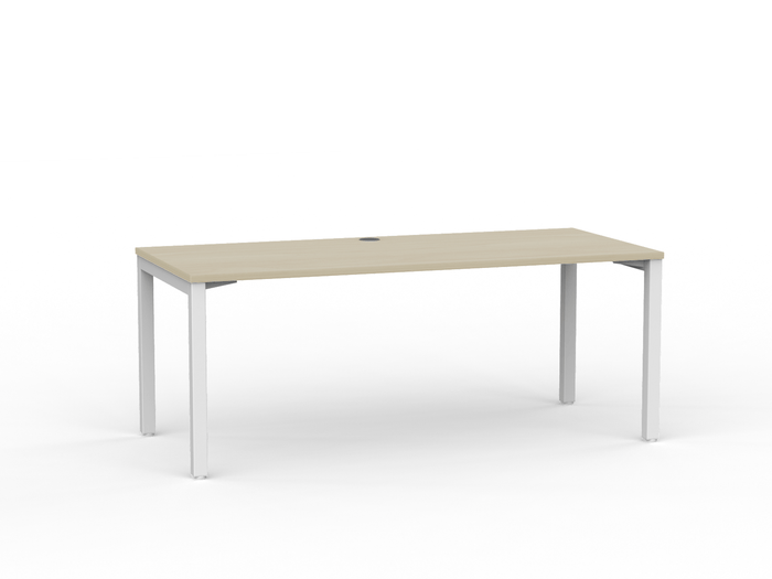 Cubit Desk 1800mm x 800mm (Choice of Frame & Worktop Colours) White / Nordic Maple KG_NCBD18_W_NM