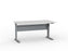 Cubit Highrise Electric Height Adjustable Desk 1200mm x 700mm (Choice of Worktop & Frame Colours) Silver powdercoated / White KG_CBHD12EL_S_W