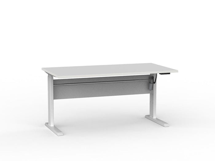 Cubit Highrise Electric Height Adjustable Desk 1200mm x 700mm (Choice of Worktop & Frame Colours) White powdercoated / White KG_CBHD12EL_W_W
