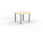 Cubit Meeting Table 1200mm Round - Silver Frame (Choice of Worktop Colours) Nordic Maple KG_NCBMT12_NM