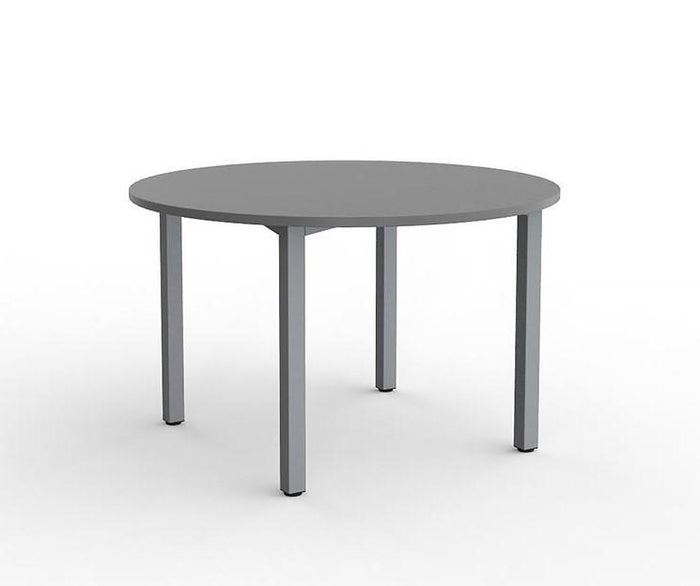 Cubit Meeting Table 1200mm Round - Silver Frame (Choice of Worktop Colours) Silver KG_NCBMT12_S