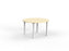 Cubit Meeting Table 1200mm Round - White Frame (Choice of Worktop Colours) Nordic Maple KG_NCBMT12_W_NM