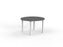 Cubit Meeting Table 1200mm Round - White Frame (Choice of Worktop Colours) Silver KG_NCBMT12_W_S