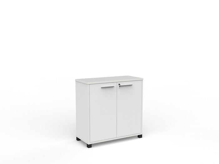 Cubit QK 900mm Cupboard - White Silver / Black KG_CBC9_W_BFT