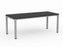 Knight's Cubit Desk 1800mm x 800mm, Silver Frame (Choice of Worktop Colours) Black KG_NCBD18_BL