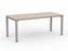 Knight's Cubit Desk 1800mm x 800mm, Silver Frame (Choice of Worktop Colours) Nordic Maple KG_NCBD18_NM