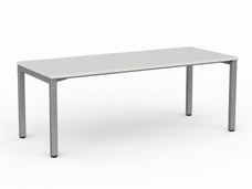 Knight's Cubit Desk 1800mm x 800mm, Silver Frame (Choice of Worktop Colours)