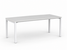 Knight's Cubit Desk 1800mm x 800mm, White Frame (Choice of Worktop Colours)