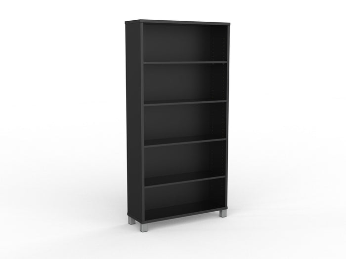 Knight's Cubit Bookcase - 1800 x 900 x 315mm - Black