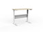 Knight's Cubit Highrise Height Adjustable Electric Standing Desk, White Frame, 1200mm x 700mm (Choice of Desktop Colours)