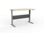 Knight's Cubit Highrise Height Adjustable Electric Standing Desk, Silver Frame, 1500mm x 800mm (Choice of Desktop Colours)