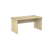 Knight's Cubit Slab End Desk 1500mm x 800mm, Atlantic Oak
