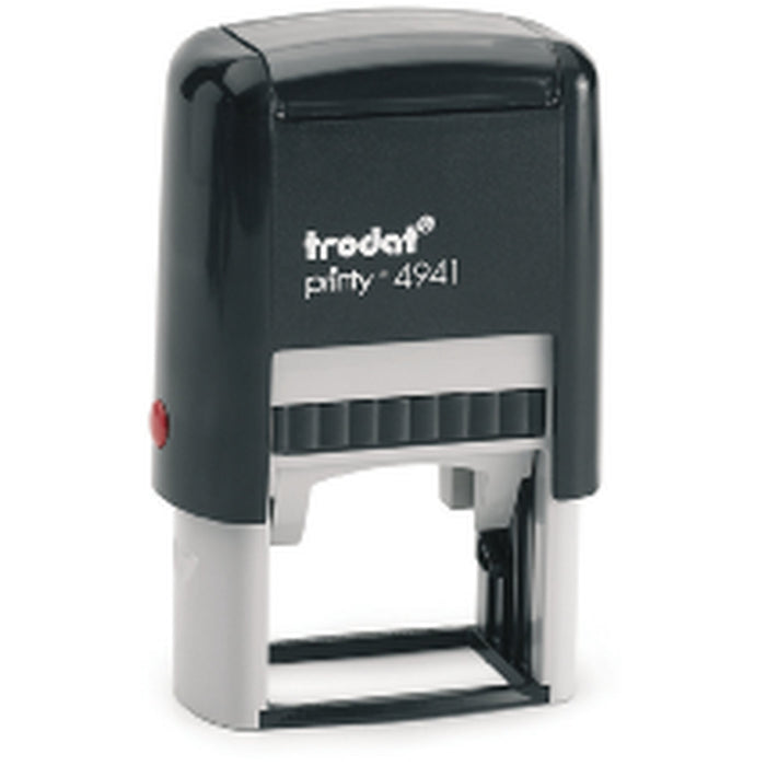 Custom Made Rubber Stamp, Self-Inking, 40mm x 23mm Print Area, Trodat 4941 Please select pad colour ER4941C